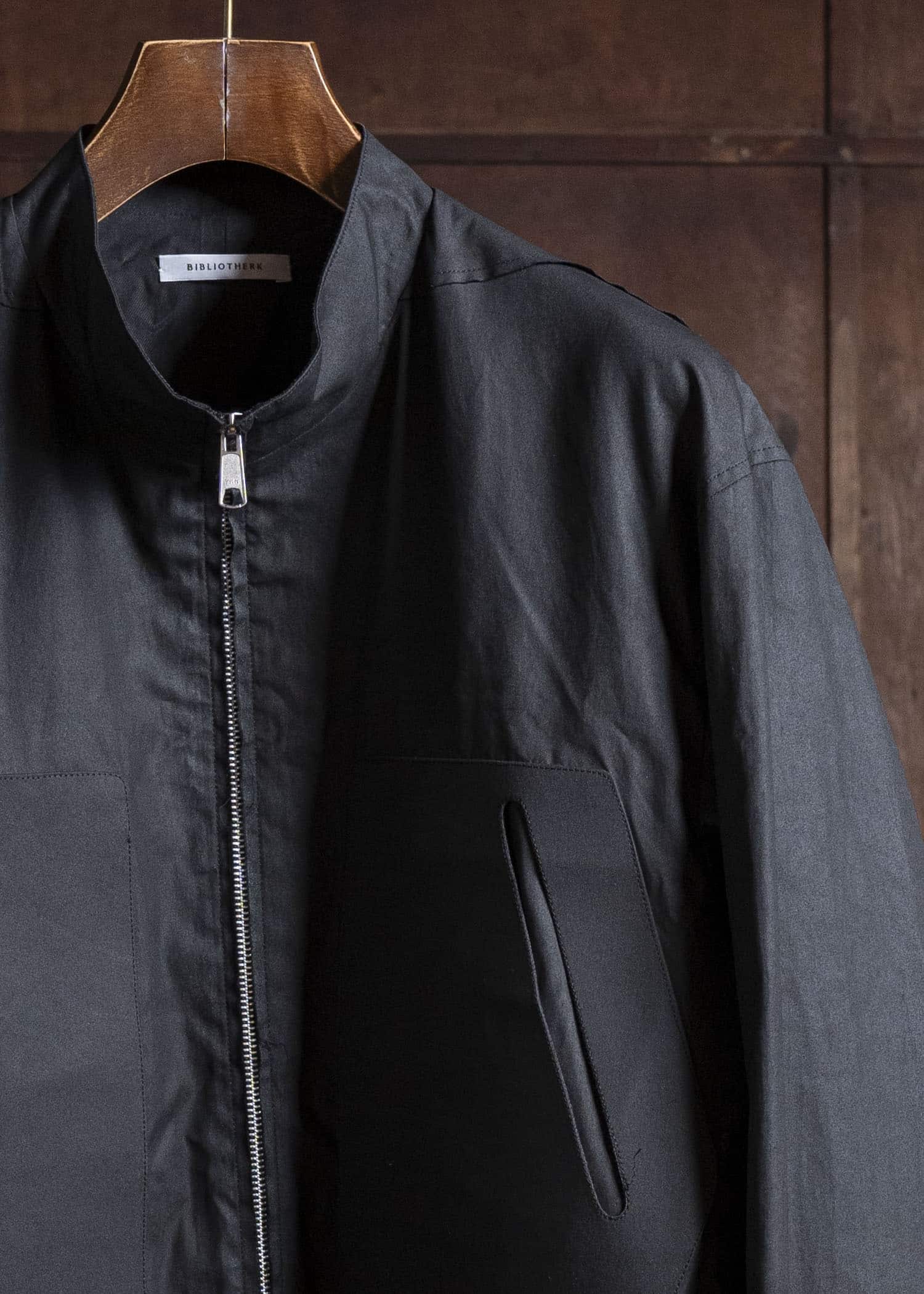 BIBLIOTHERK BR-OT02-AW25-01 STRUFLUX BLOUSON BLACK