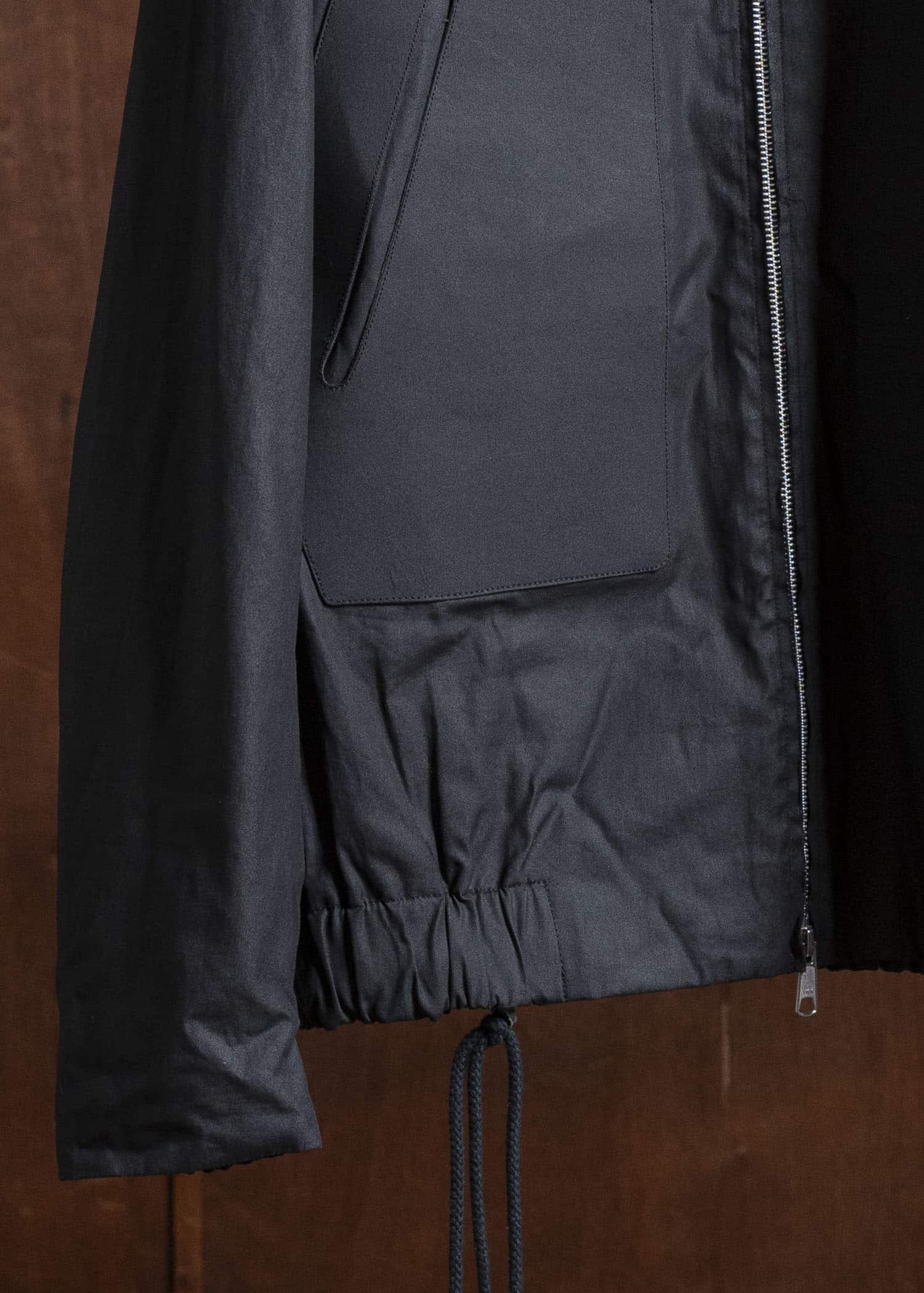 BIBLIOTHERK BR-OT02-AW25-01 STRUFLUX BLOUSON BLACK