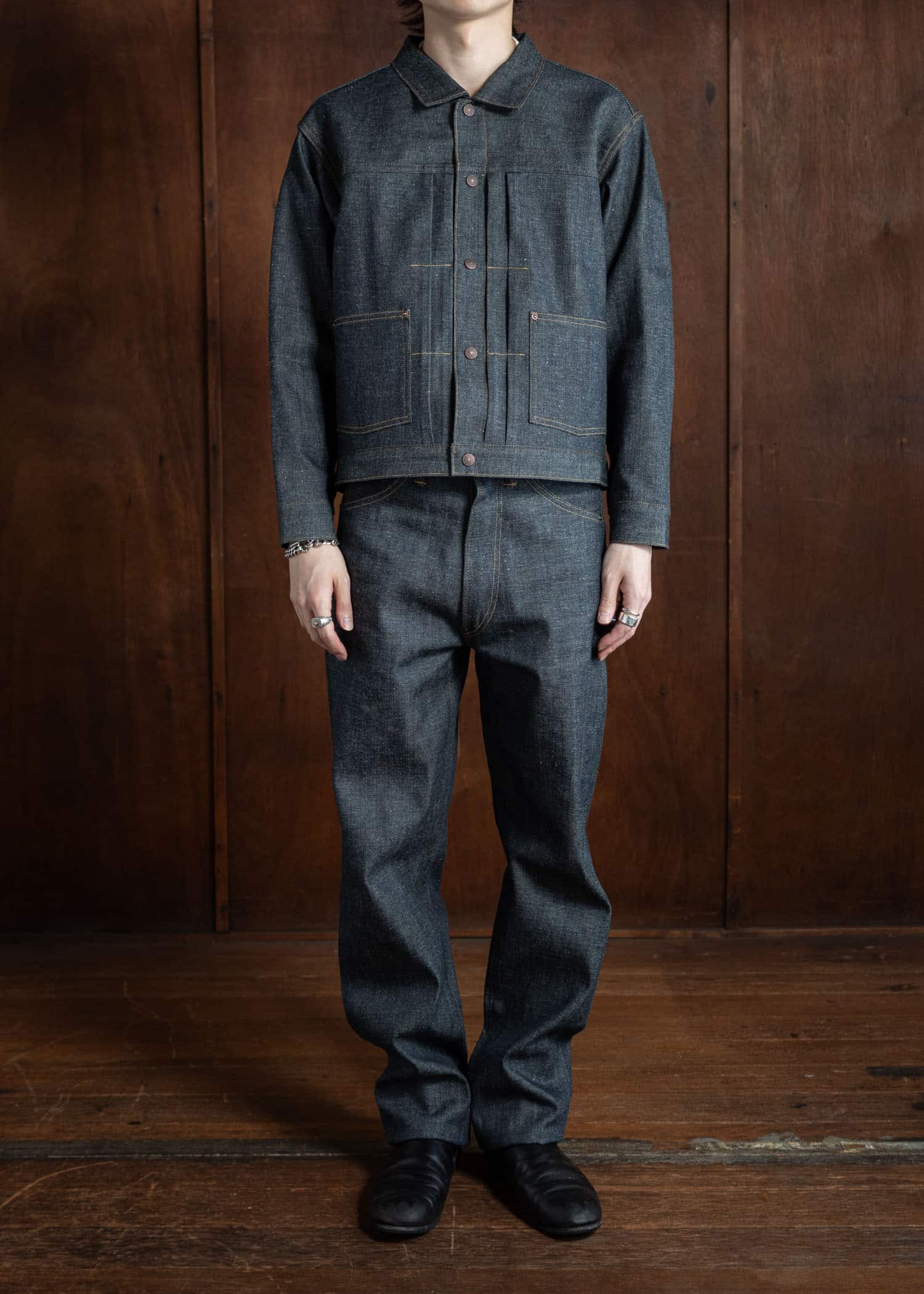 Taiga Takahashi Denim Trousers Lot.702 Raw Indigo