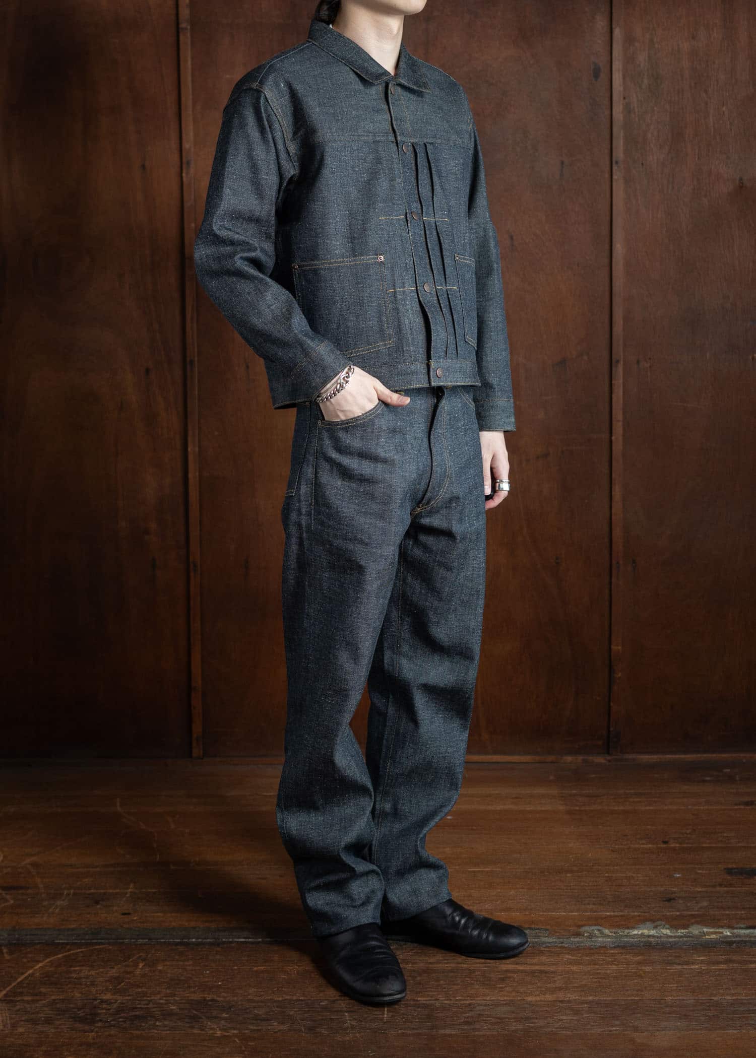 Taiga Takahashi Denim Trousers Lot.702 Raw Indigo