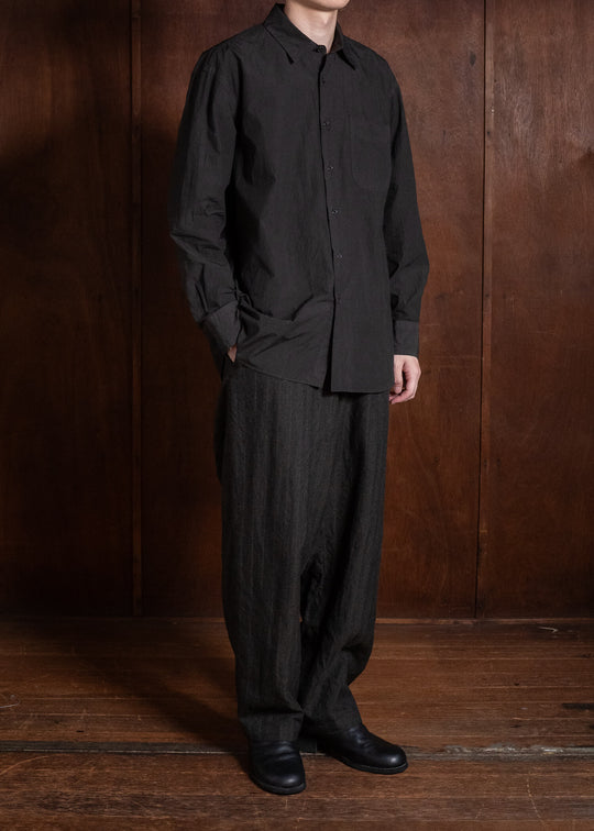 YOKO SAKAMOTO YS-26AW-78-KAKISHIBU Regular Collar Shirt KAKISHIBU