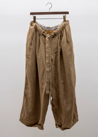 ZIIIN ZIIIN / """"""""DARMA"""""""" 3 Tuck Wide Pants / GOLD
