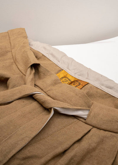 ZIIIN ZIIIN / """"""""DARMA"""""""" 3 Tuck Wide Pants / GOLD
