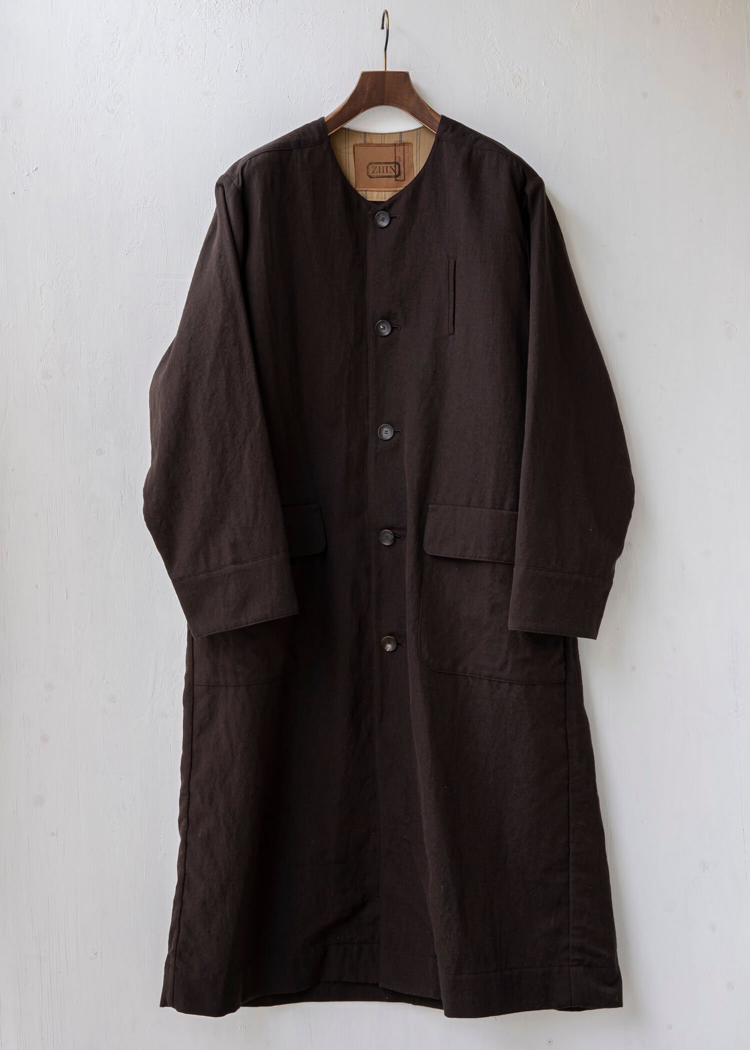 ZIIIN "SANZOH" Desert coat / DARK BROWN