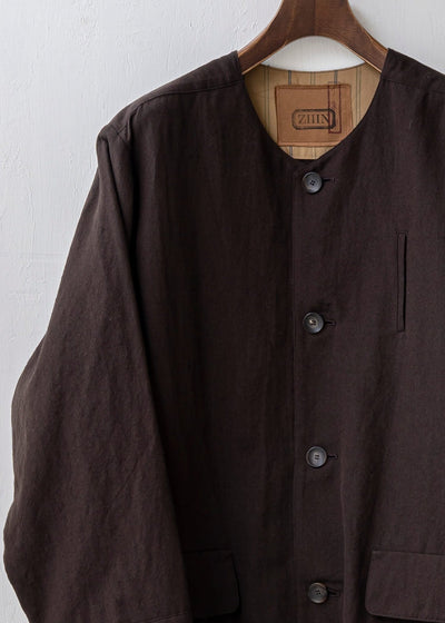 ZIIIN "SANZOH" Desert coat / DARK BROWN