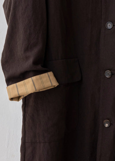 ZIIIN "SANZOH" Desert coat / DARK BROWN