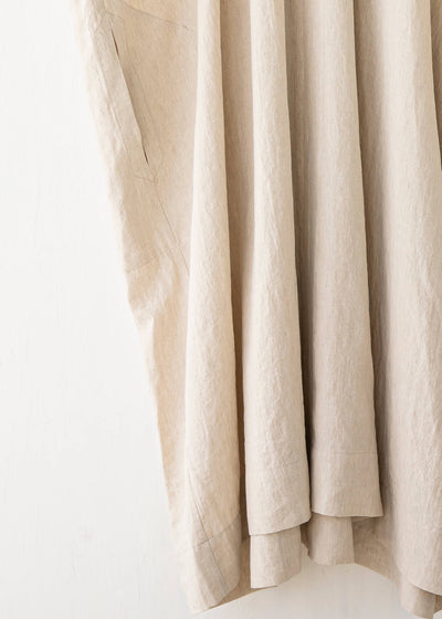 JAN-JAN VAN ESSCHE / "TUNIC#28" NATURAL MELE LINEN/SILK SHIRTING