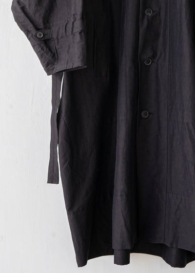 JAN-JAN VAN ESSCHE / "PARKA#8" INK RAMIE/COTTON BATIST