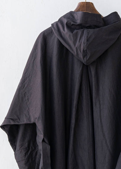 JAN-JAN VAN ESSCHE / "PARKA#8" INK RAMIE/COTTON BATIST
