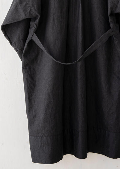 JAN-JAN VAN ESSCHE / "PARKA#8" ANTHRACITE RAMIE/LINEN TWILL