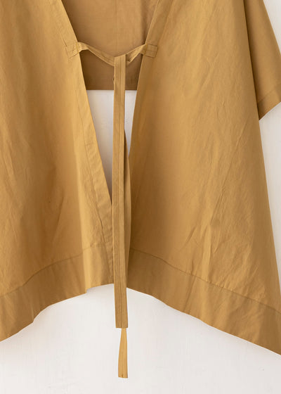 JAN-JAN VAN ESSCHE / "SCARF#22" MUSTARD SOFT COTTON SHIRTING