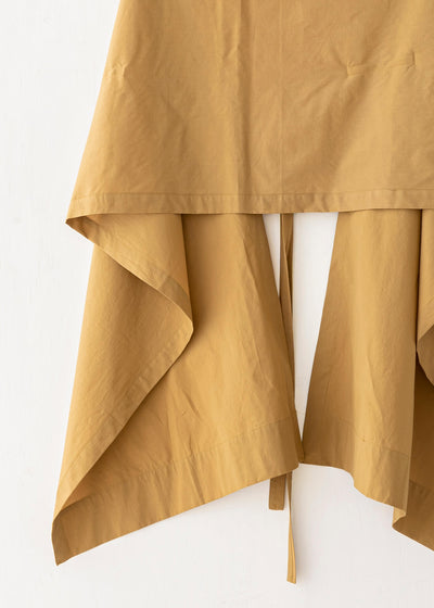 JAN-JAN VAN ESSCHE / "SCARF#22" MUSTARD SOFT COTTON SHIRTING