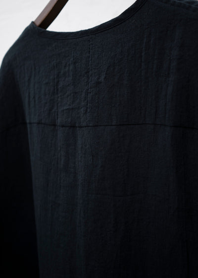 ZIIIN "AVENO" ONE POCKET LOOSE TUNIC / BLACK