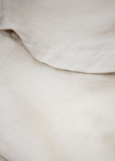 ZIIIN ANGO 硫化染 Brushed linen Long shirt / KINARI