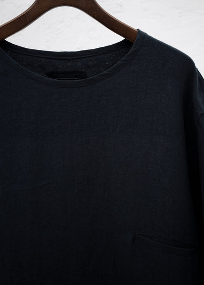 ZIIIN "AVENO" ONE POCKET LOOSE TUNIC / BLACK