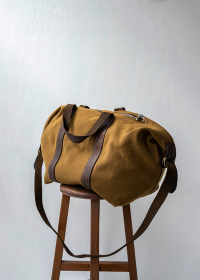 GUIDI / "T15M" ARMY CANVAS SMALL DUFFLE BAG