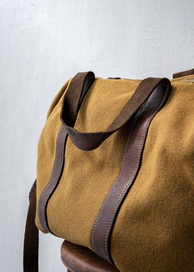 GUIDI / "T15M" ARMY CANVAS SMALL DUFFLE BAG