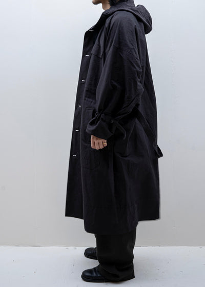 JAN-JAN VAN ESSCHE / "PARKA#8" INK RAMIE/COTTON BATIST