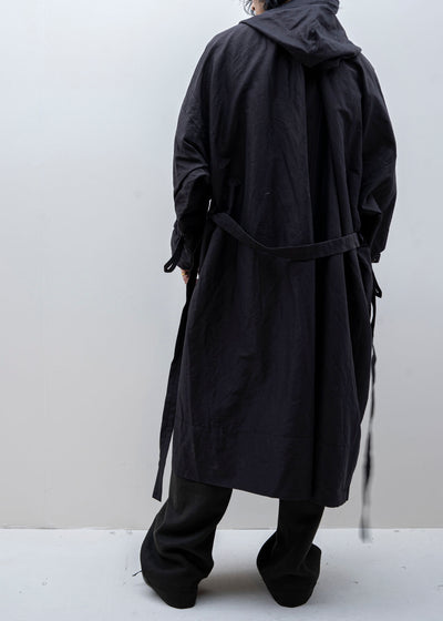 JAN-JAN VAN ESSCHE / "PARKA#8" INK RAMIE/COTTON BATIST