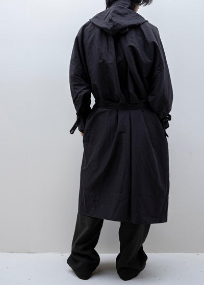 JAN-JAN VAN ESSCHE / "PARKA#8" INK RAMIE/COTTON BATIST