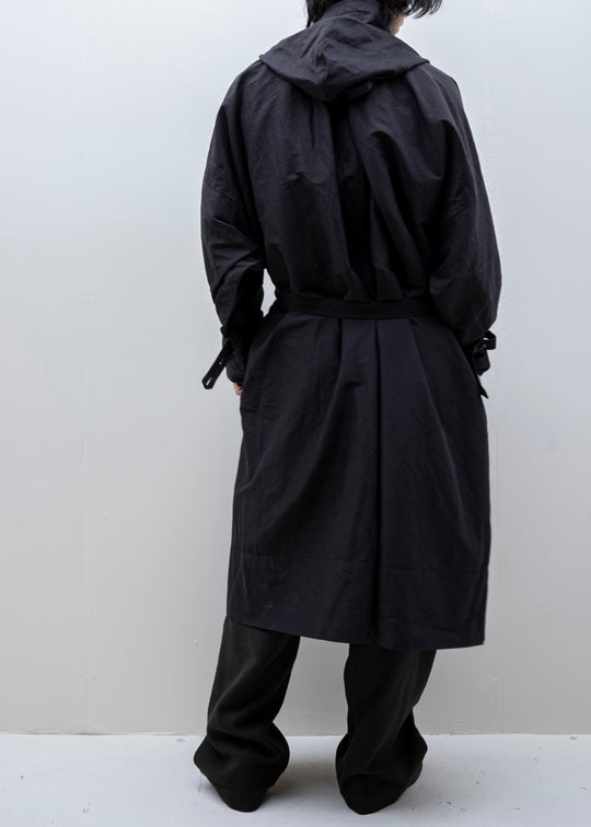 JAN-JAN VAN ESSCHE / "PARKA#8" INK RAMIE/COTTON BATIST