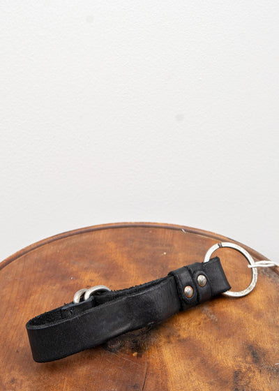 GUIIDI / KH03 / KEY HOLDER / CUOIO FULL GRAIN / BLKT / BLACK