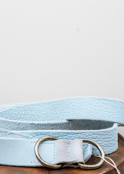 GUIDI / BLT / UNISEX LEATHER BELT / BISON FULL GRAIN / CO77T / ICE BLUE