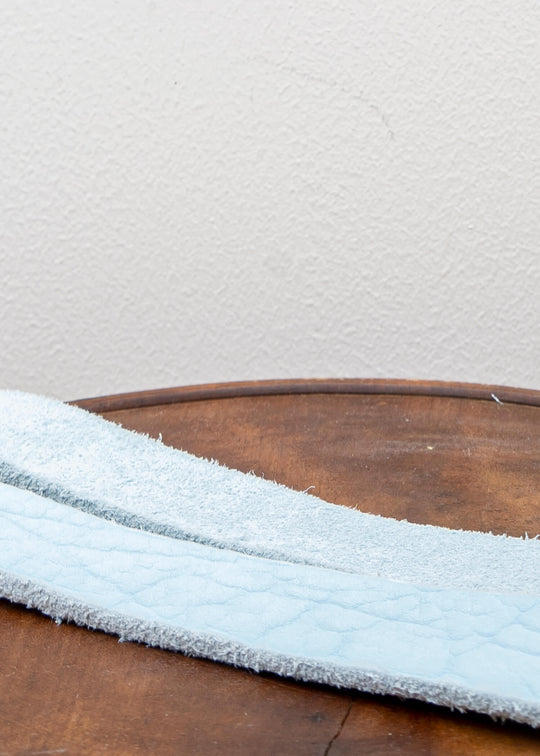 GUIDI / BLT / UNISEX LEATHER BELT / BISON FULL GRAIN / CO77T / ICE BLUE