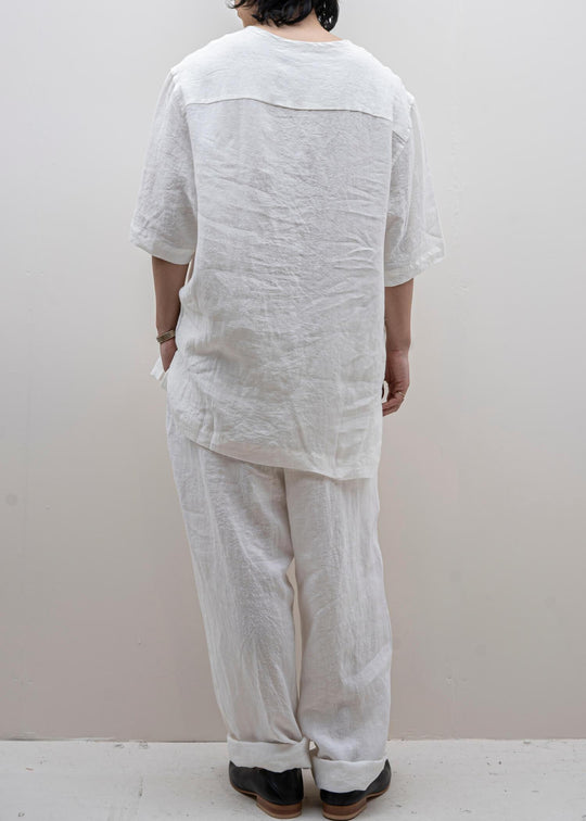 ZIIIN / "AVENO" One Pocket Loose Tunic / MILK