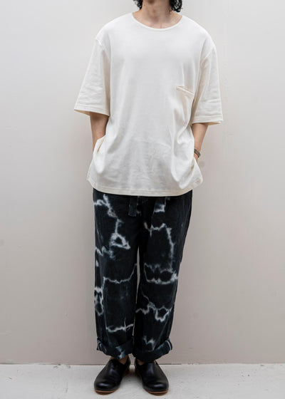 ZIIIN / "FAUST" One Pocket Loose Tee / VANILLA