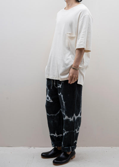 ZIIIN / "FAUST" One Pocket Loose Tee / VANILLA