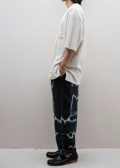 ZIIIN / "FAUST" One Pocket Loose Tee / VANILLA