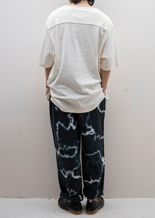 ZIIIN / "FAUST" One Pocket Loose Tee / VANILLA
