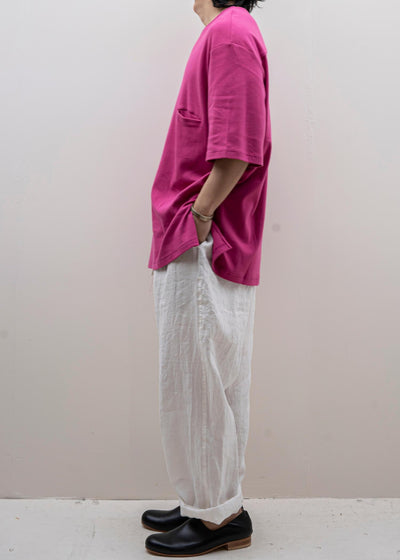 ZIIIN FAUST One Pocket Loose Tee / BERRY