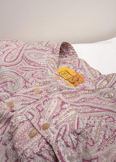 ZIIIN PRINCE PAISLEY SHIRTS / PURPLE