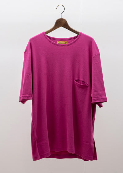 ZIIIN FAUST One Pocket Loose Tee / BERRY
