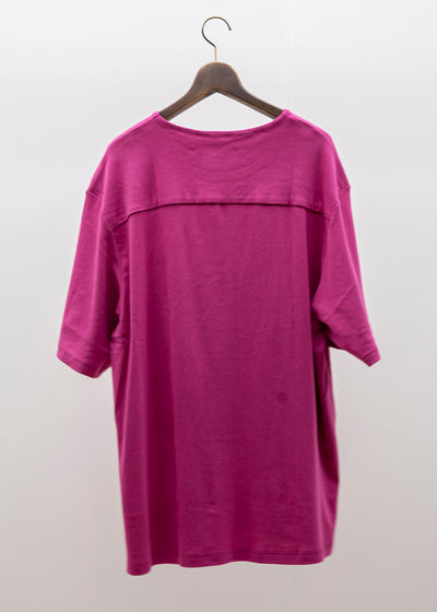 ZIIIN FAUST One Pocket Loose Tee / BERRY
