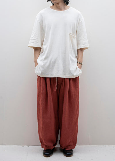 ZIIIN / "DARMA" 3 Tuck Wide Pants / RENGA