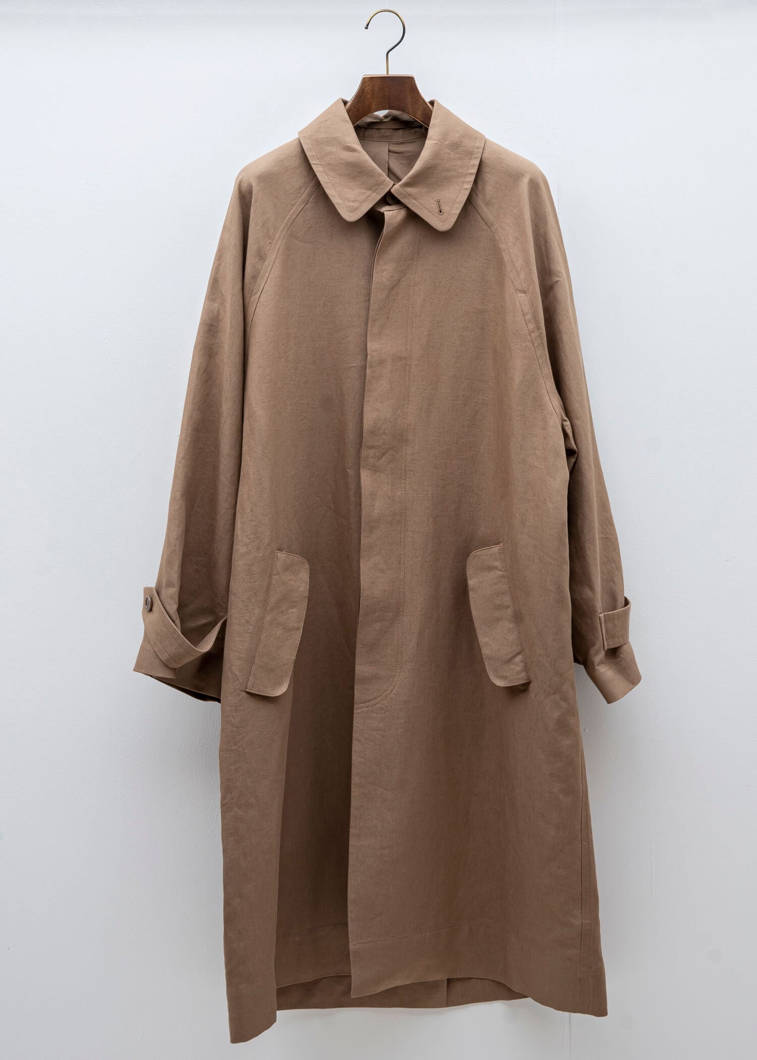 HED MAYNER / TRENCH COAT / CINNAMON LINEN