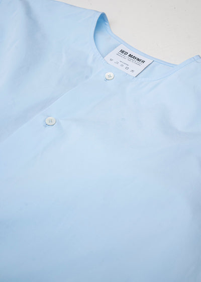 HED MAYNER / SLEEVELESS BUTTON SHIRT / BABY BLUE
