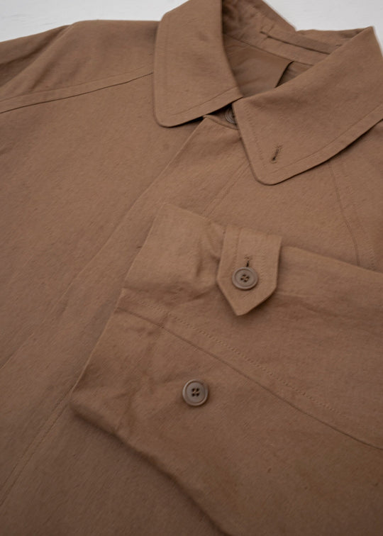 HED MAYNER / TRENCH COAT / CINNAMON LINEN