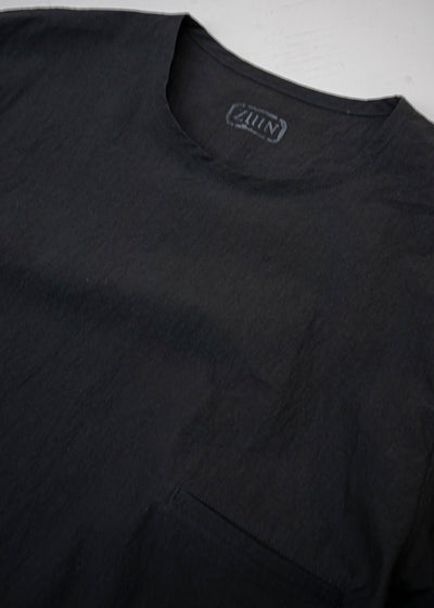 ZIIIN / "UKA" See Through One Pocket Loose Tunic / BLACK