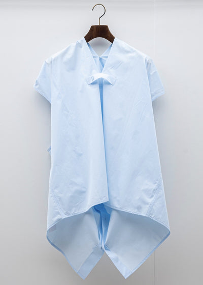 HED MAYNER / SLEEVELESS BUTTON SHIRT / BABY BLUE