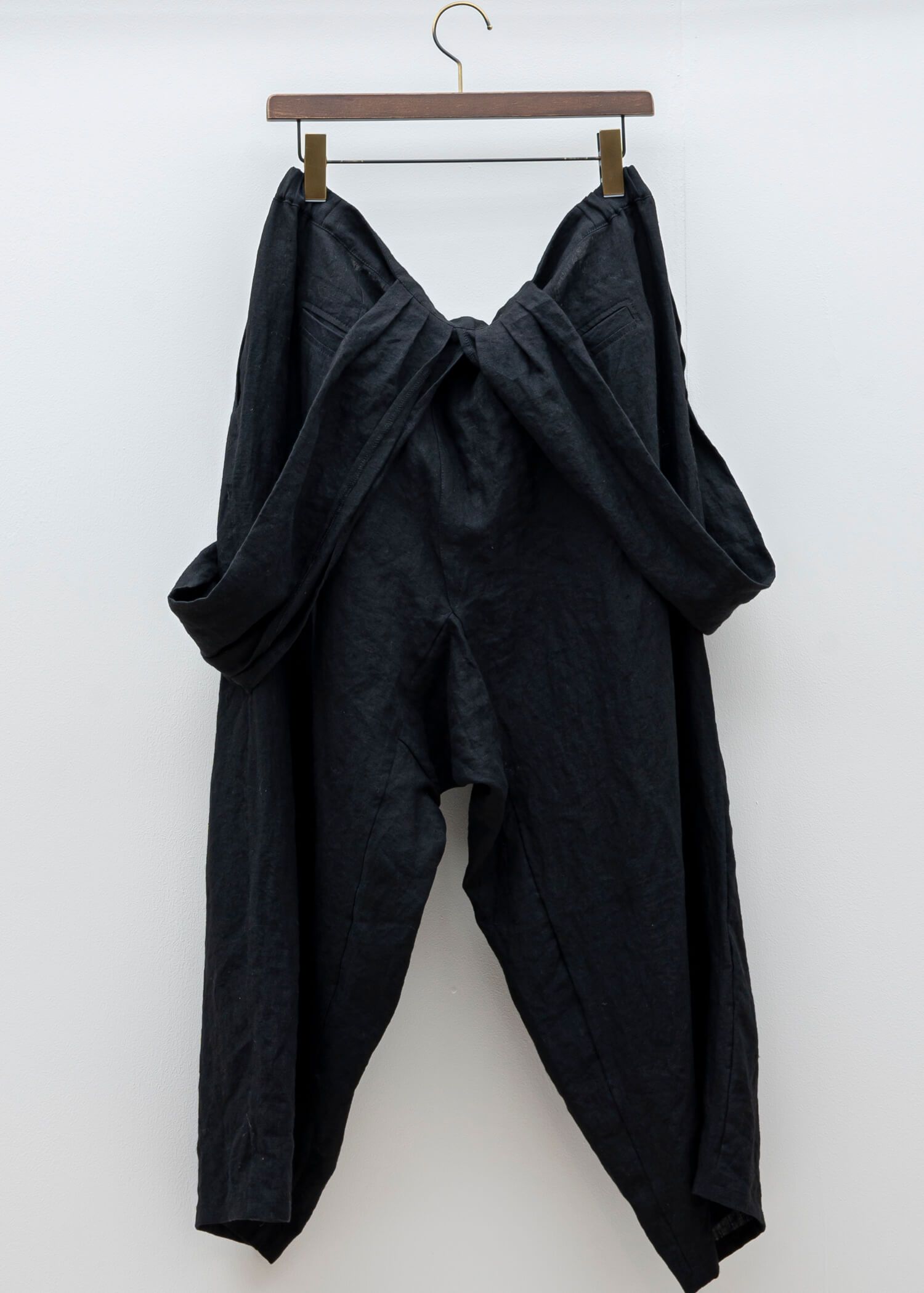 ZIIIN / "TENGU" Suspenders BONTAN Pants / BLACK