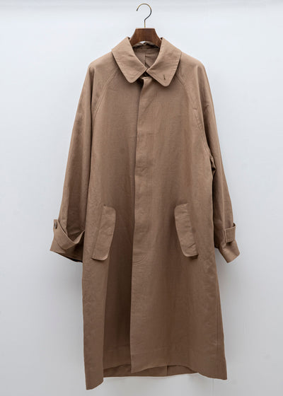 HED MAYNER ステンカラーコート オーバーサイズ ヘドメイナー HED MAYNER / TRENCH COAT / CINNAMON LINEN – VISION OF FASHION