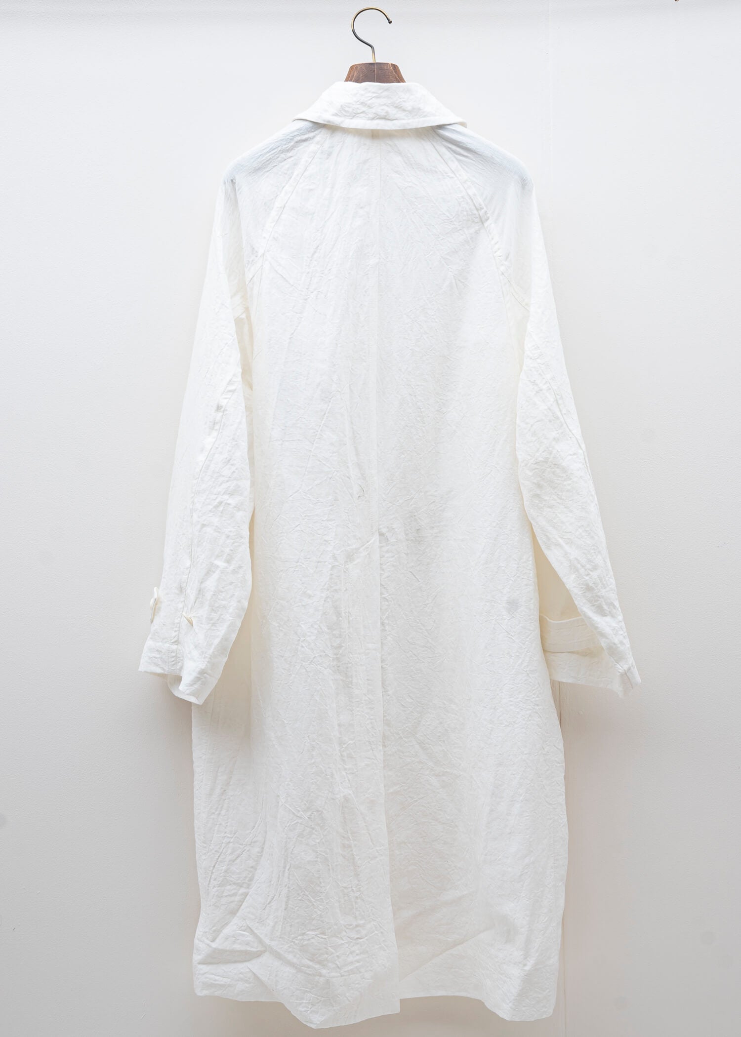 HED MAYNER / TRENCH COAT / WHITE LINEN
