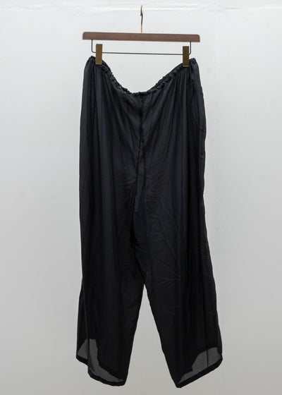 SCHA / Art#1478 / Habutai Silk Pyjama Pants / Black