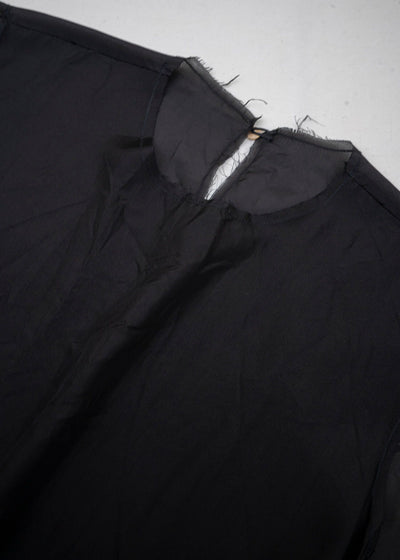 SCHA / Art#1472 / Habutai Silk Tank Top / Black