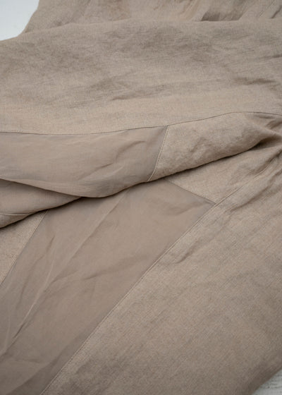 ZIIIN / "DARMA" 3 Tuck See Through Wide Pants / BEIGE