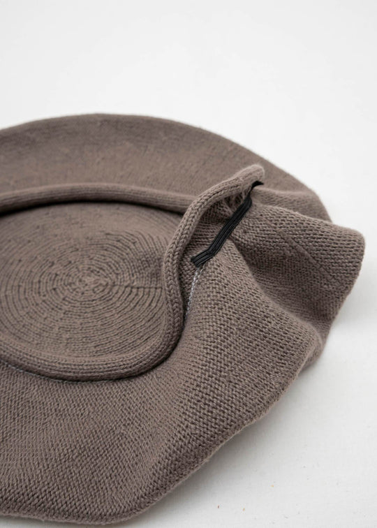 SCHA / Art#1454 / Flying Duck "10-E-ZZ" Cotton Beret / Gray Beige